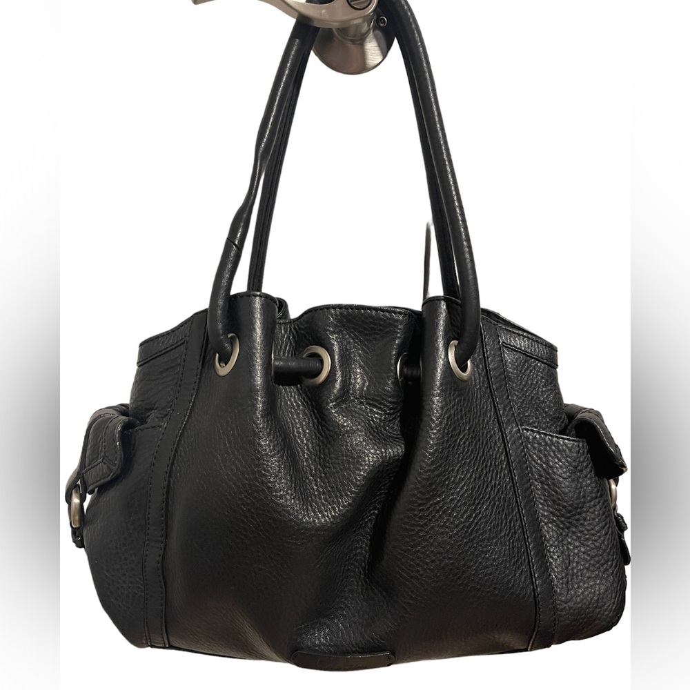 Cole Haan Pebbled Black Leather Bag